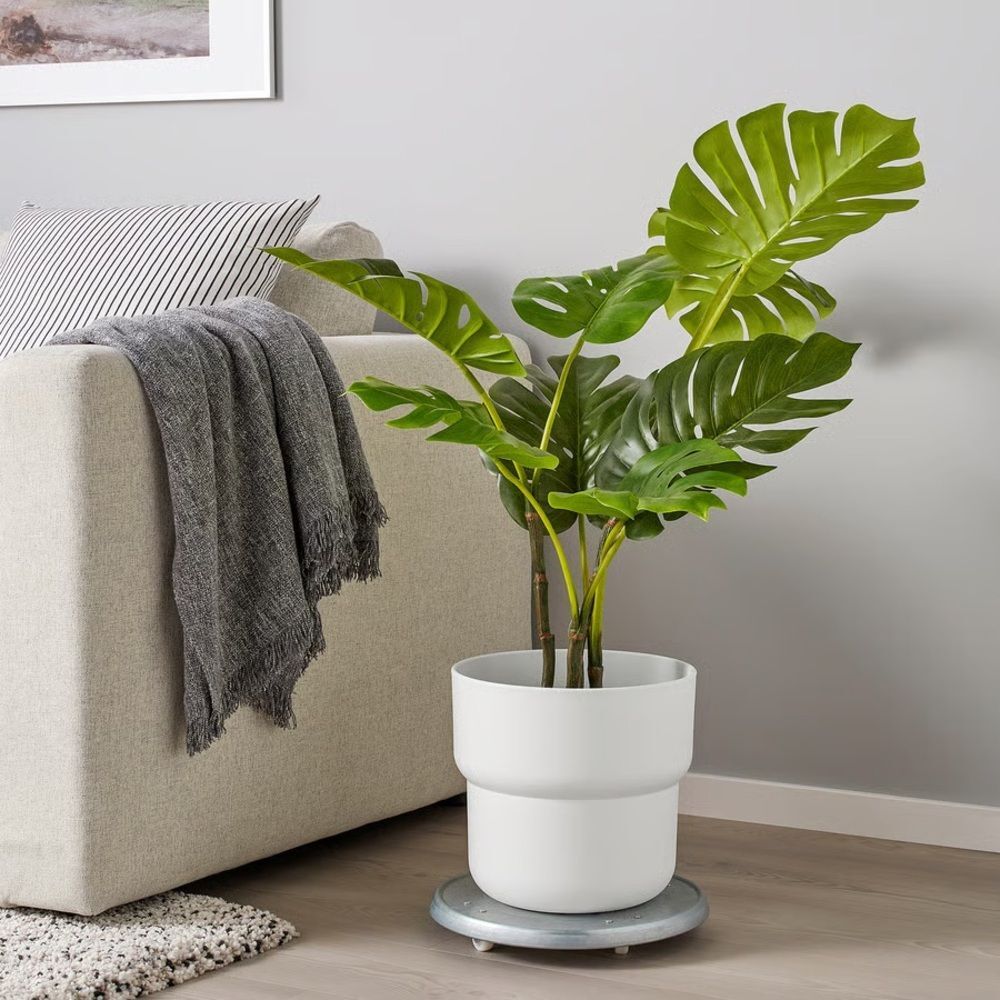 IKEA FÖRENLIG Plant pot, indoor/outdoor white, 9 ½ " (404.548.19)